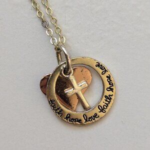 17in Three Charm Necklace